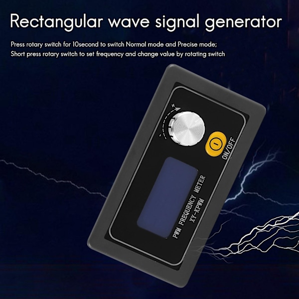 Pwm-pulssin taajuuden ja käyttösuhteen säädettävä neliöaaltosignaalin generaattorimoduuli 1hz-150khz Signaaligeneraattori black