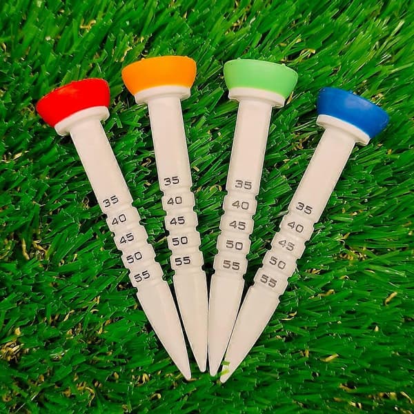 4 stk. 33-55 mm justerbar højde golf tee træningstilbehør Red