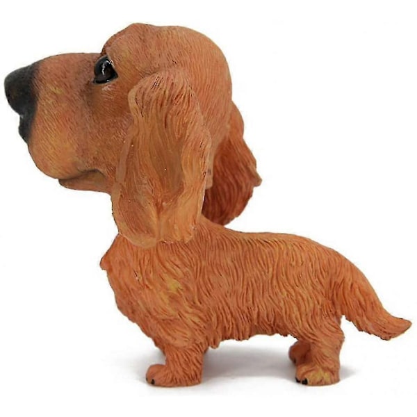 Bobble Head Hunde Vrikkende Hoveder Bilinstrumentbræt Hvalp Bildekoration (gravhund) LGL