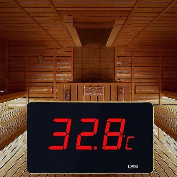 Pooltermometer med LED-display og vandtæt probetermometer akvarium udendørstemperatur Me 2025th