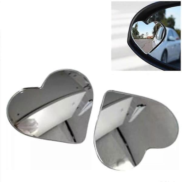 Hjerteformede blindsone-speil for biler - konvekst bakspeil for sikkerhet 1 pair