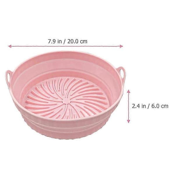 2-delt silikonmatte for airfryer/bakematte for airfryer (gjenbrukbar)