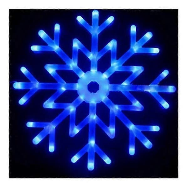 40 cm LED-lumitähti, monivärinen valoriipus Snowflake Lantern