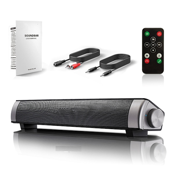 Bluetooth-kaiutin Langaton Stereo Subwoofer Muistikortti AUX Äänensoitin Kotiteatteriin