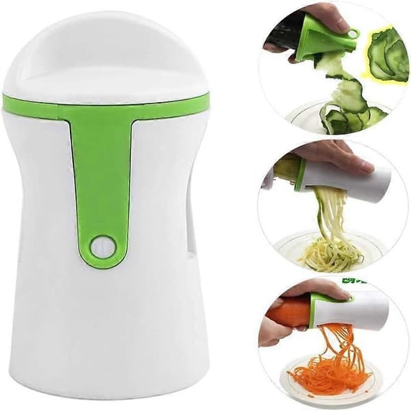 Grønnsakskutter, manuell grønnsakskutter, multifunksjonell grønnsakskutter, grønnsaksspiralizer, grønnsaksrivjern for gulrot, agurk, squash, spaghet