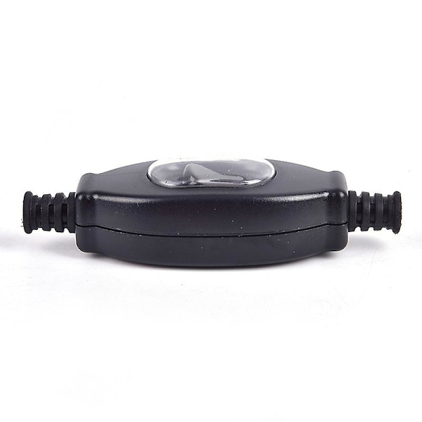 Waterproof Inline Switch IP65 Round Cable Double Switch (FMY) Black