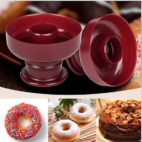 2pcs Doughnut Mold DIY Cake Bread Making Molds Pastry Desserts Cutter Cupcake Donut Maker DIY Doughnu