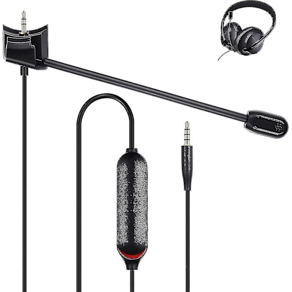 2024 For Detachable Mic Replacement For Bose Quietcomfort 35 Ii(qc35 Ii) & Quiet Comfort 35(qc35) Headphones, Boom Gaming Microphone With Mute Switch