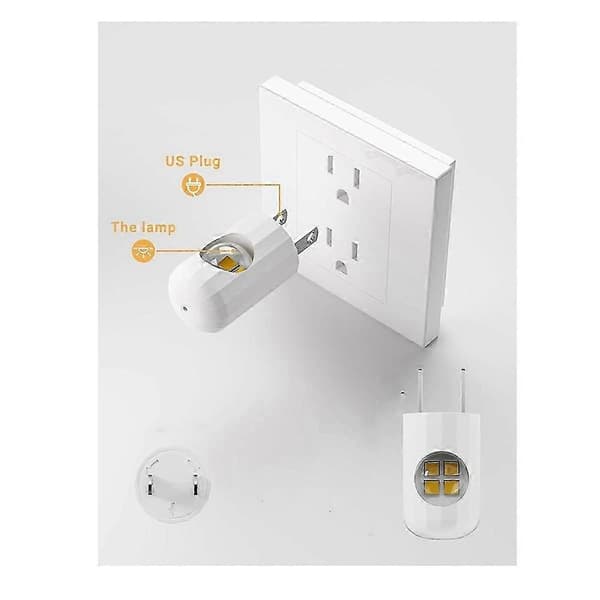 Skumring til daggry natlampe LED Plug-in 6 pak