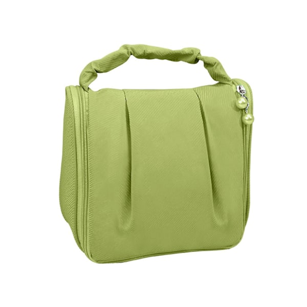 Travel Makeup Bag - Portable, Hanging, Waterproof, Multifunctional - Fruit Green