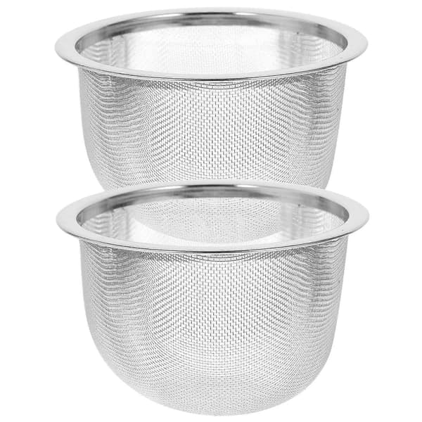 2 stk. Tesil i rustfritt stål, teinfuser, tilbehør til tekanne, tefiltermaske