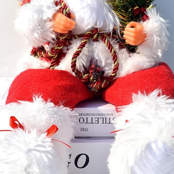 Juldekoration - 57 cm Sittande Tomte för Inomhus- och Utomhusbruk
