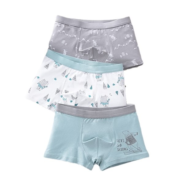 Barnunderkläder bomull trosor barn shorts 3 stycken per set set 1 120cm  4-6years