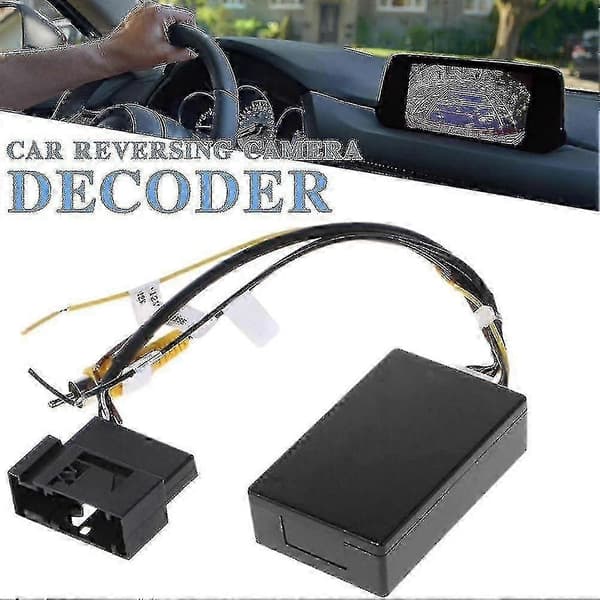 Auto Rgb Til Av Bakkamera Adapter Backup Kamera Dekoderboks Til Rcd510/rns510/rns315 Black