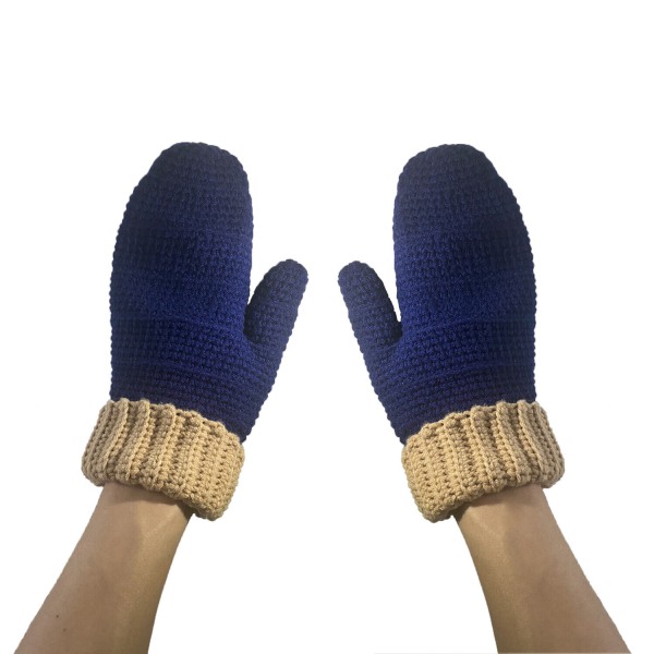 BomHCS Women Lady Winter Thick Warm Handmade Knited Gloves Cable Knit Mittens