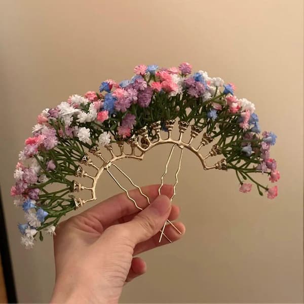 Hårnål – Fransblomdesign för eleganta frisyrer White