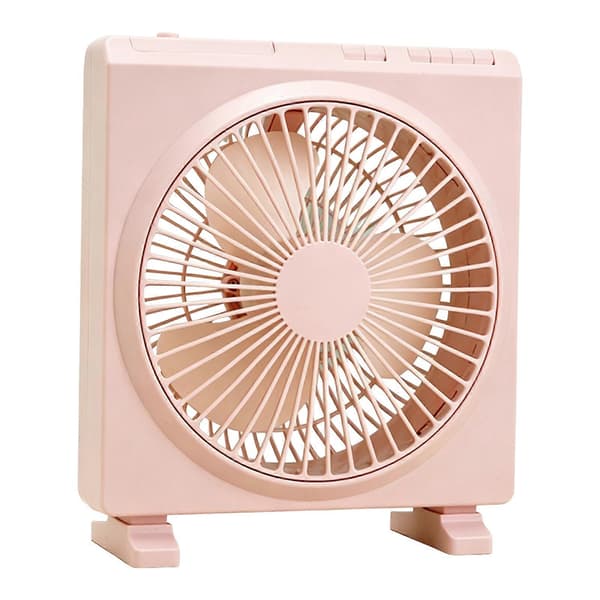 Fyrkantig USB-fläkt – för utomhusbruk och present – för användning Pink