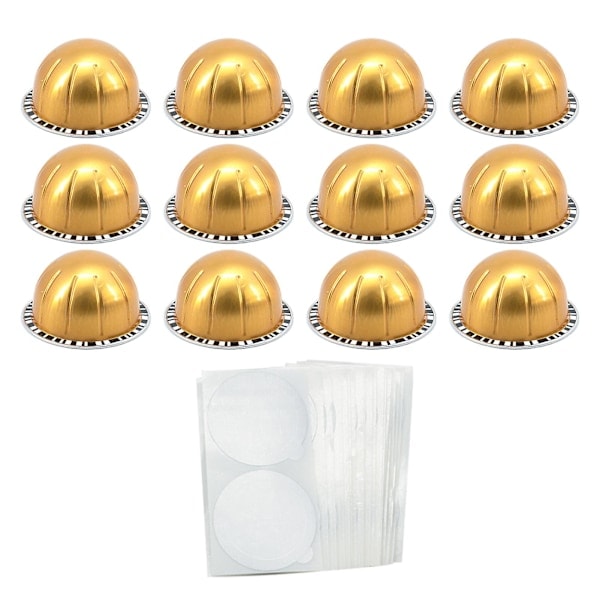 1 sett 80ML/40ML/150ML/230ML Kaffekapselskall DIY Gjenbrukbar Kaffekapselkopp for Nespresso Vertuo 150ML