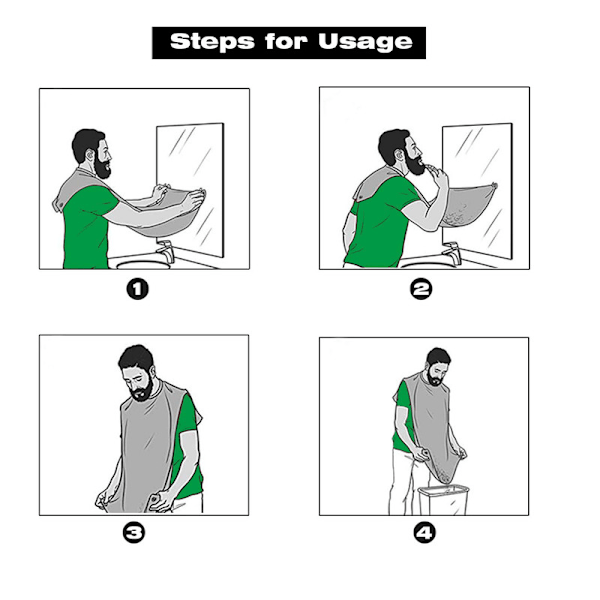 Beard Bib Collection Tyg För Hår Skägg Haklapp För Män Present Skägg Haklapp För Rakning