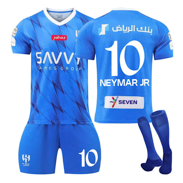 23-24 Al-Hilal Saudi FC Hemma Fotbollströja för Barn Nr 10 Neymar 22