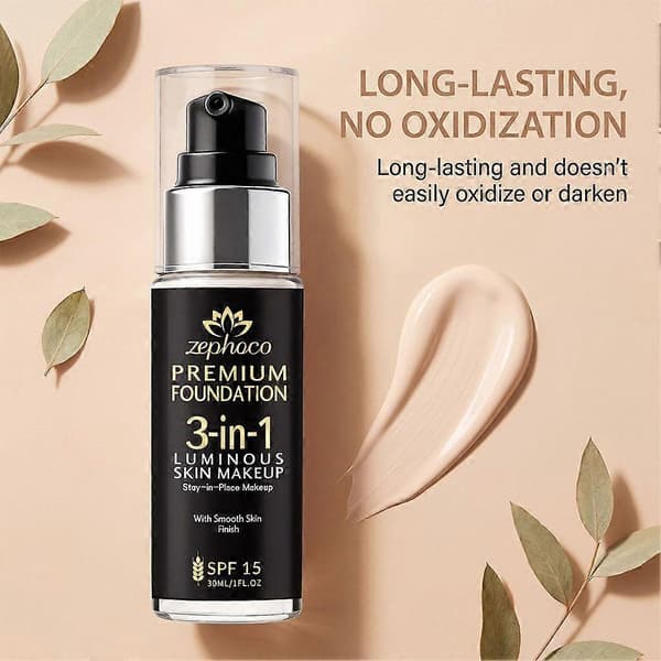 3-i-1 Multi-Action Foundation - Återfuktande & SPF 15 natural skin tone