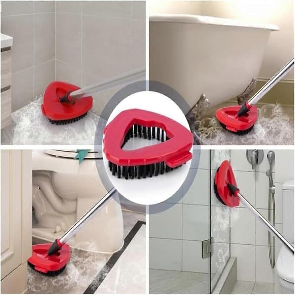 Skrubbebørste Kompatibel med O Cedar Spin Mop 1-tanksystem, Trekantet Gulvskrubbermoppe Erstatningshovedbase til Ocedar EasyWring Microfiber Spin Mop 1pcs