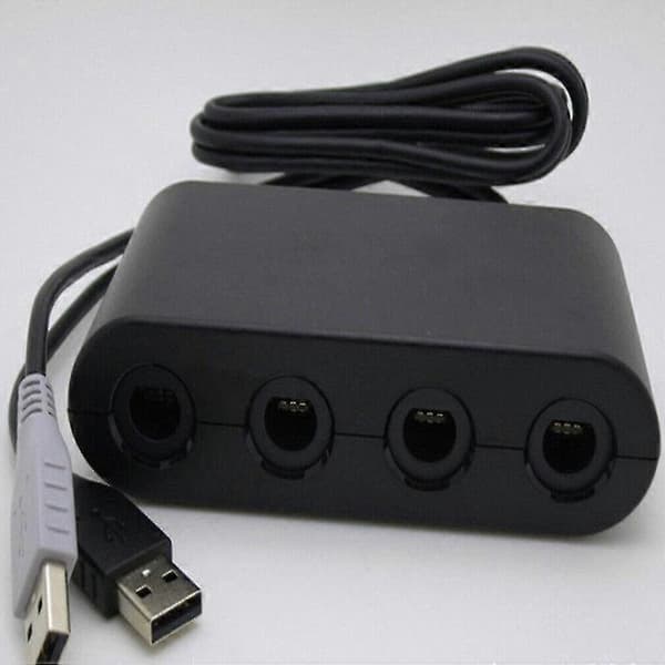 4-portars kontrolladapter för Nintendo GameCube till Switch & Wii U & PC SZRH A-J 5 5
