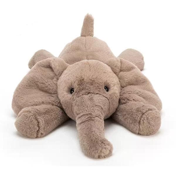 Jellycat roliga plyschleksaker, fyllda matleksaker, roligt presentvalMini Smudge Elephant 13cm