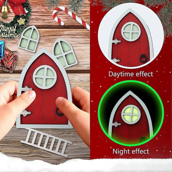 Nissedør Tilbehør Jule Sæt Miniature Nisse Tilbehør Nissesæt Julepynt