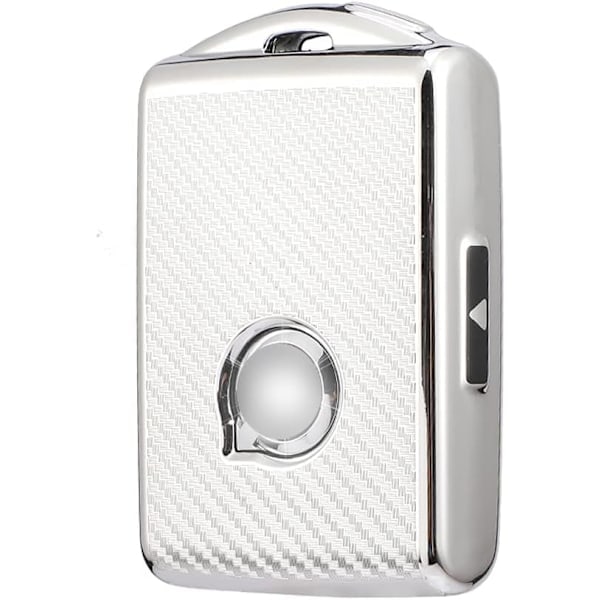 Silver - Bilnyckelskydd för Volvo XC40 XC60 XC90 XC70 S60 S80 S90 C30 V70 V90 T5 T6 T8 2017-2020 TPU Bilnyckel Fjärrkontrollskydd Nyckelfodral Skydd