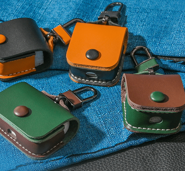 Passande för AirPods 3:e generationens skyddande läderfodral