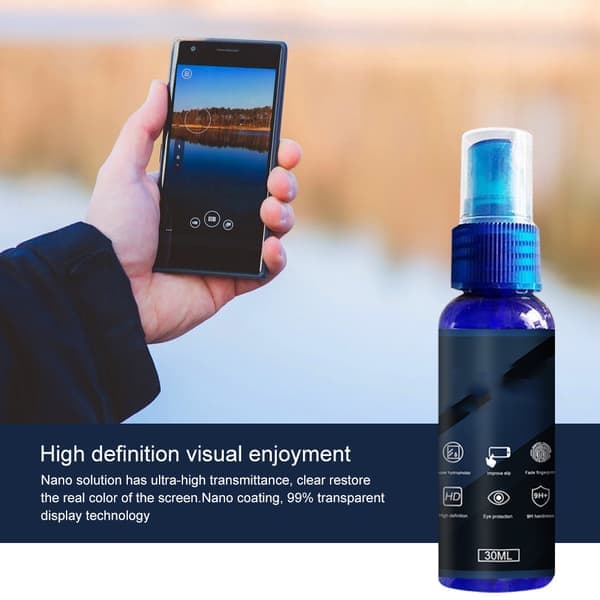 Anti-ridse 9H hårdhed Nano Liquid Coating Spray til mobiltelefonskærm