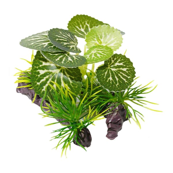 Kunstig akvarieplante – Bløde PVC-blade – til Betta-fisketankindretning B