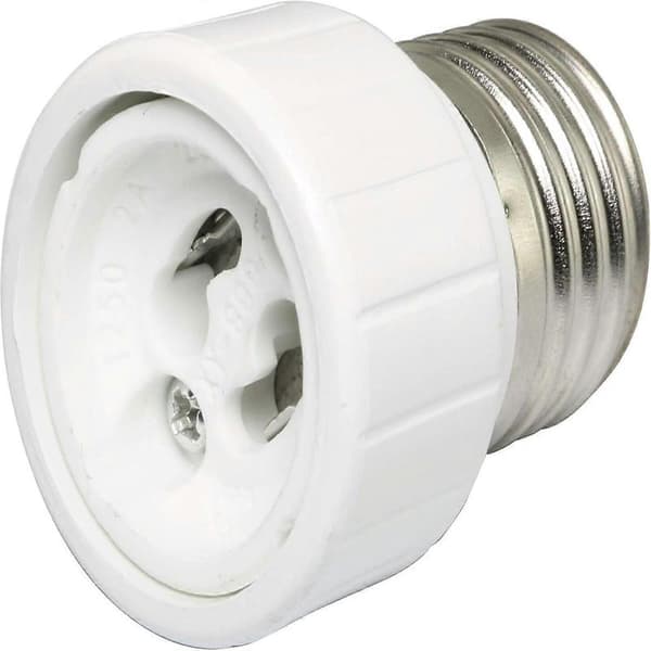 E27 til GU10-adapter 2 STK E27 Edison skrue til GU10 bajonettbaseadapteromformer for lyspære