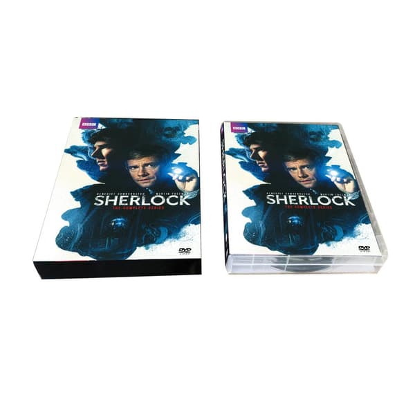 Sherlock Sesong 1-4, 9 DVD-er, Fullversjon med engelsk lyd og undertekster