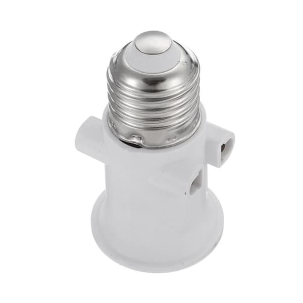 2 stk AC100-240V 4A E27 lampehode konverteringssokkel, lampeadapter