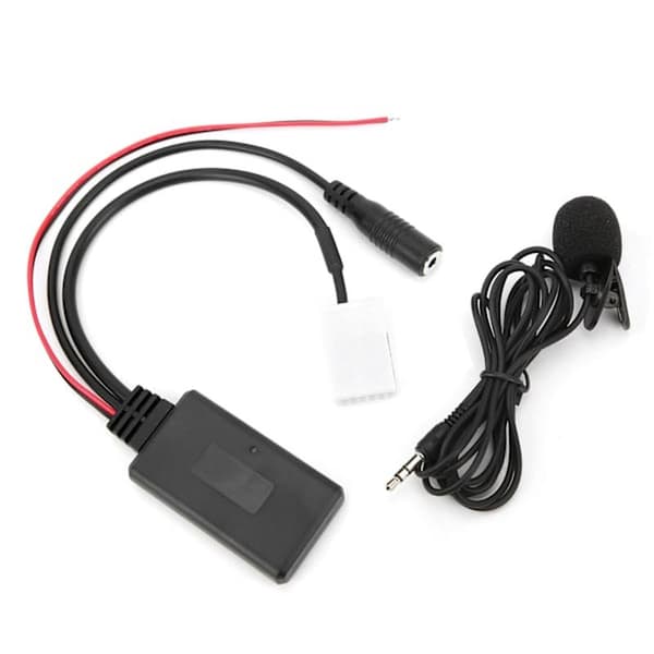 Bluetooth 5.0 AUX-kabel lydadapter med mikrofon til Audi A4 B7 TT A8 R8 A3 håndfri erstatning