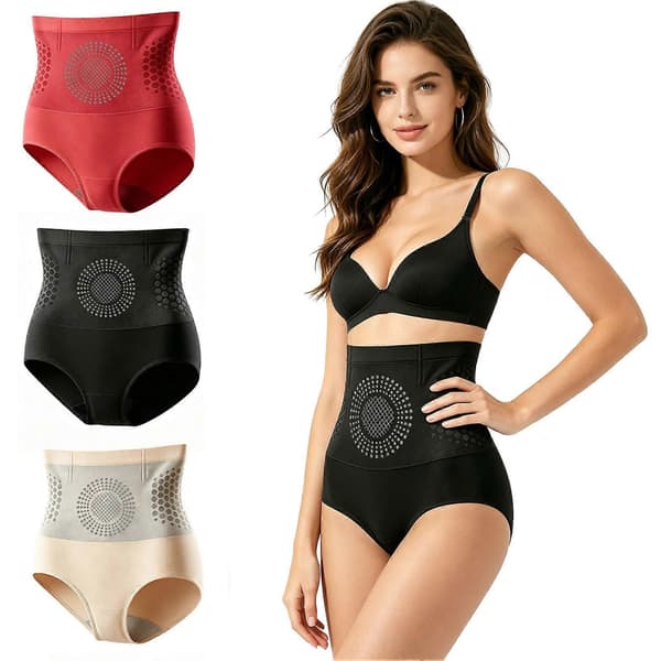 Højtaljet Shapewear – Bikube & Åndbart – til Kvinder & Træning Apricot S
