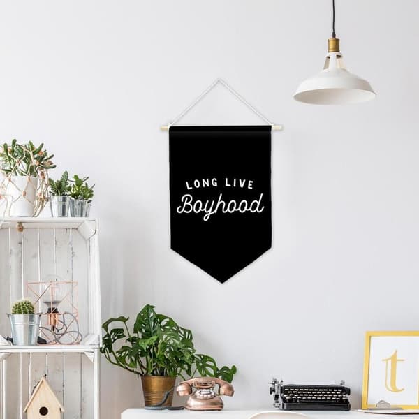 kidsroom Lerretbanner black