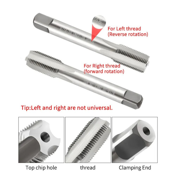 Cykelvevpedalgänga Spiralgängtapp SILVER SET silver silver set-set