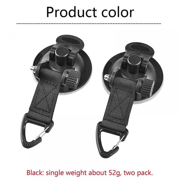 4 pcs Car Tent Suction Cup Hook, with Securing Tent Tarp, for Camping, Outdoor