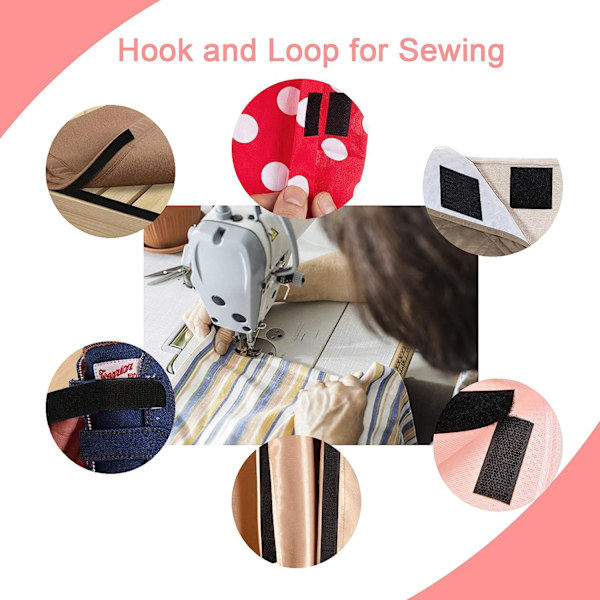 Extra Wide Velcro (10cm*2m), for Sewing Stripes on Fabric, Non-Adhesive