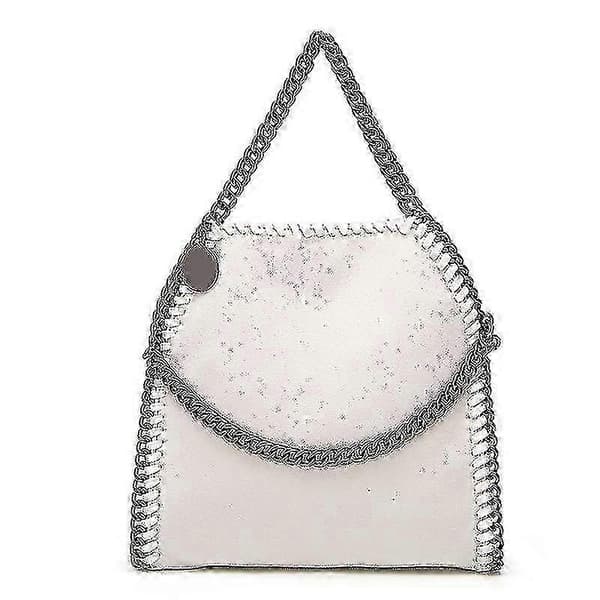 Dame Crossbody Tasker Mode Skuldertaske Kædetasker Mode Bærbare Kædevævede Håndtasker - JA WHITE