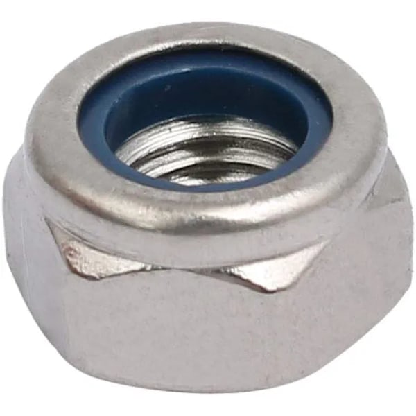10 stk. Låsemutter Venstregjenget M8x1.25mm Metrisk Gjenget 304