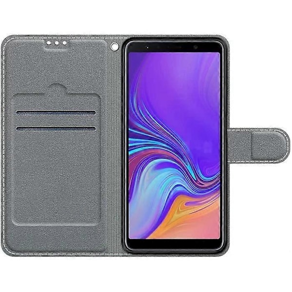 Samsung Galaxy A7 2018-A750 PU Læder Anti-Ridse Etui Magnetisk Støtte Samsung Galaxy A7 2018-A75