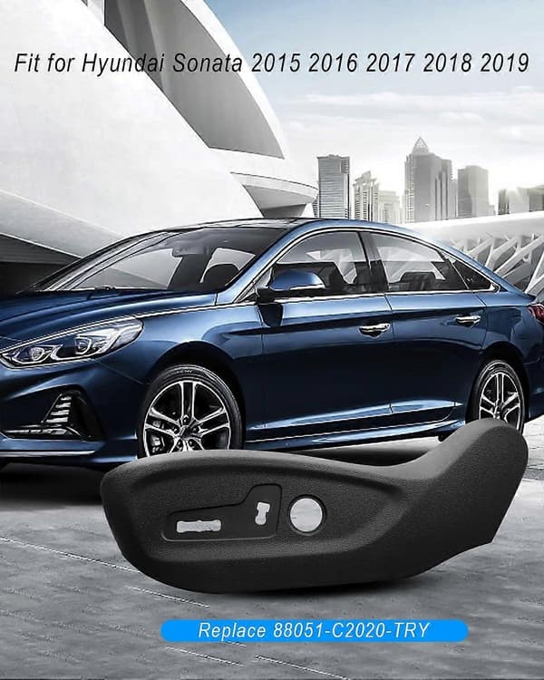 Sædebeklædning til førerside ABS sort panel til Hyundai Sonata 2015-2019 88051C2020TRY