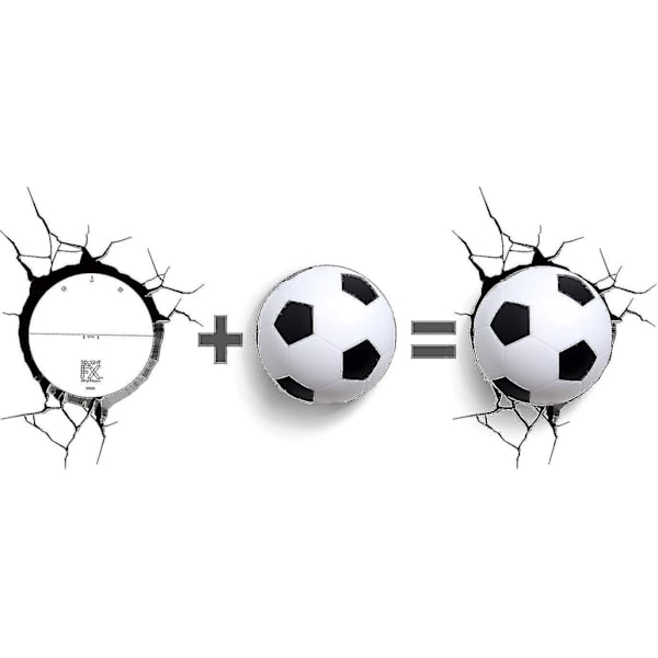 3D Lys 3D Lampe Fotball Ball