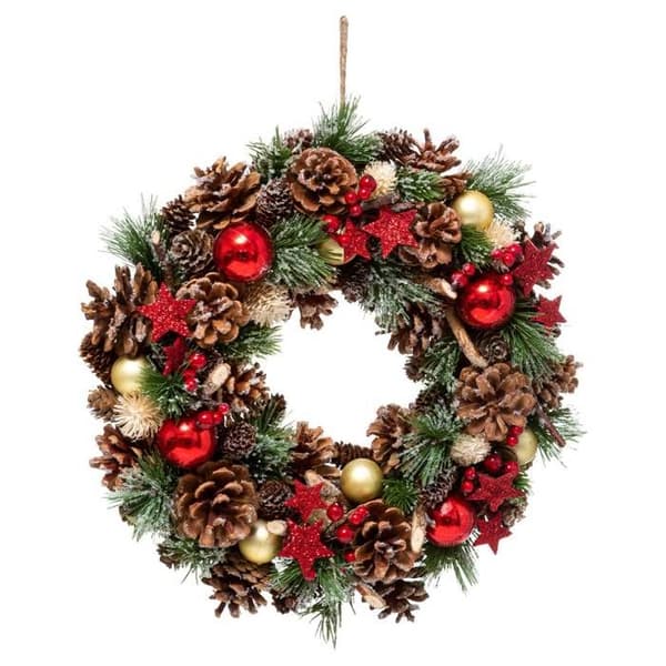 FEERIC LIGHTS & CHRISTMAS Holly Stjerne Krans - 35 cm i diameter