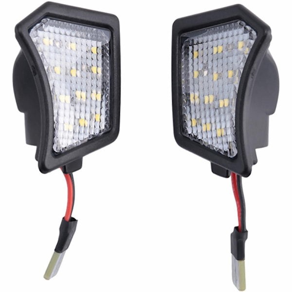 2 stk LED-lamper under sidespeil velkomstlys for C30 C70 S40 S60 S80 V40 V50 V70 XC70 XC90 31217838 [DB] Svart Hvitt Lys