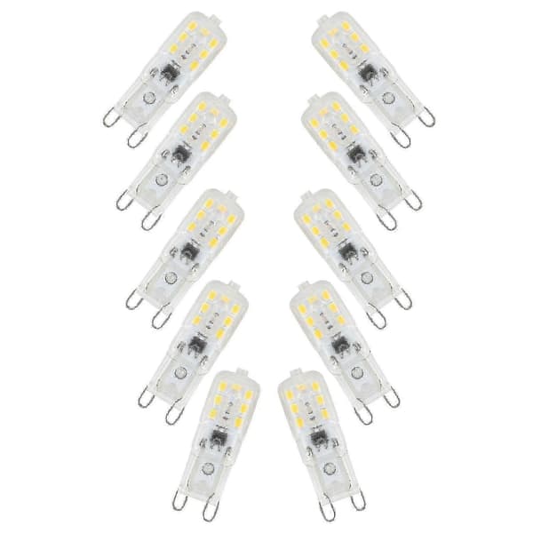 20 x G9 1,5W LED dæmpbare pærer som erstatning for lyslamper AC220-240V varm hvid